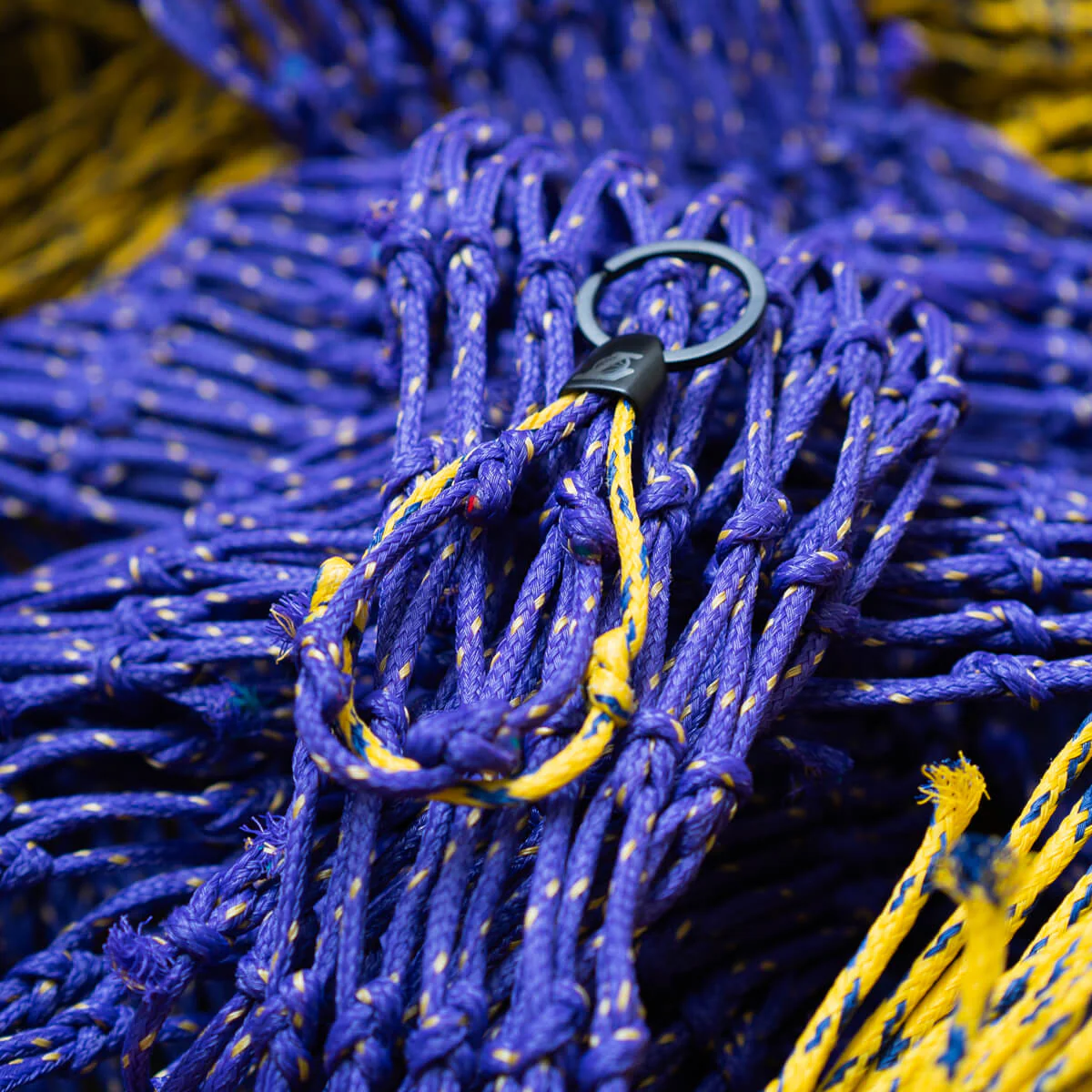 LA Lakers Bracenet Purple & Gold Upcycled Fishing Net Keychain - Image 4